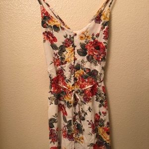 Floral white dress